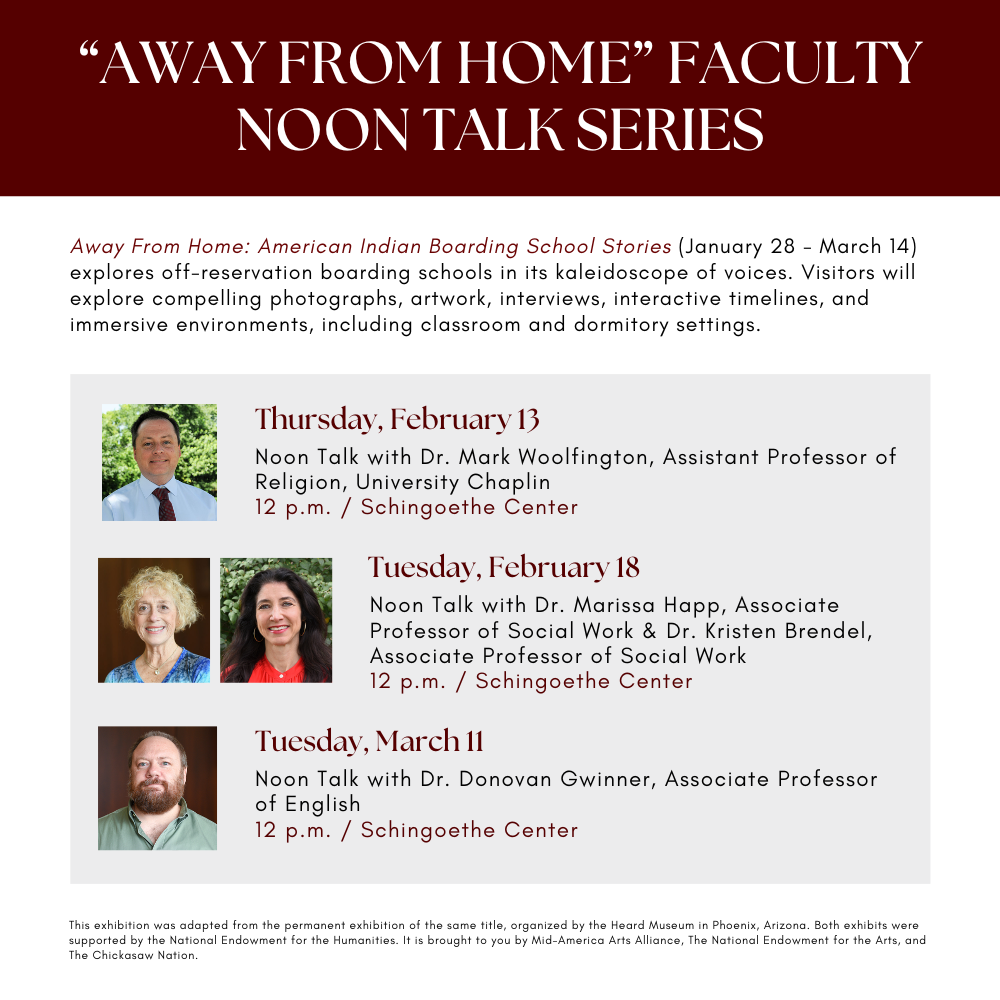 "Away From Home" Faculty Noon Talk Series